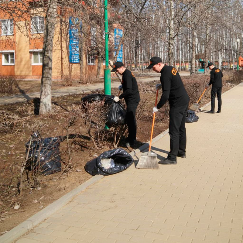 Уборка листьев в Новосокольниках